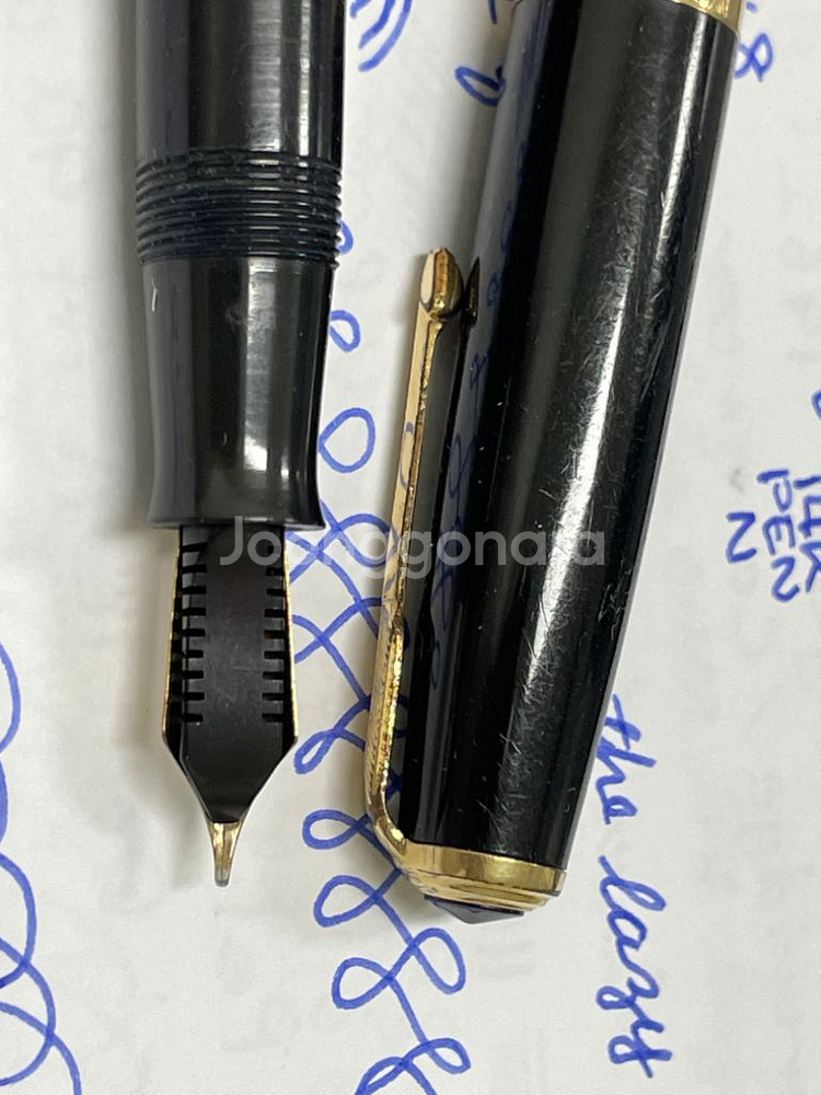 파카 만년필 UK 듀오폴드 AF 블랙 14K F닙--7
