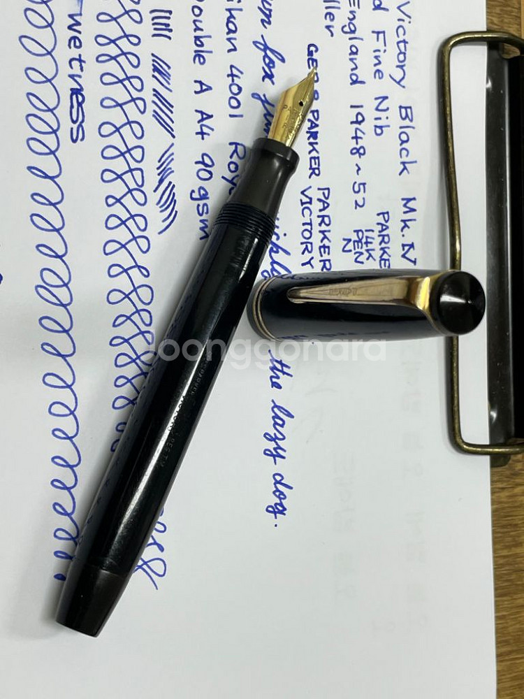 파카 만년필 빅토리 IV 블랙 14K F닙--3