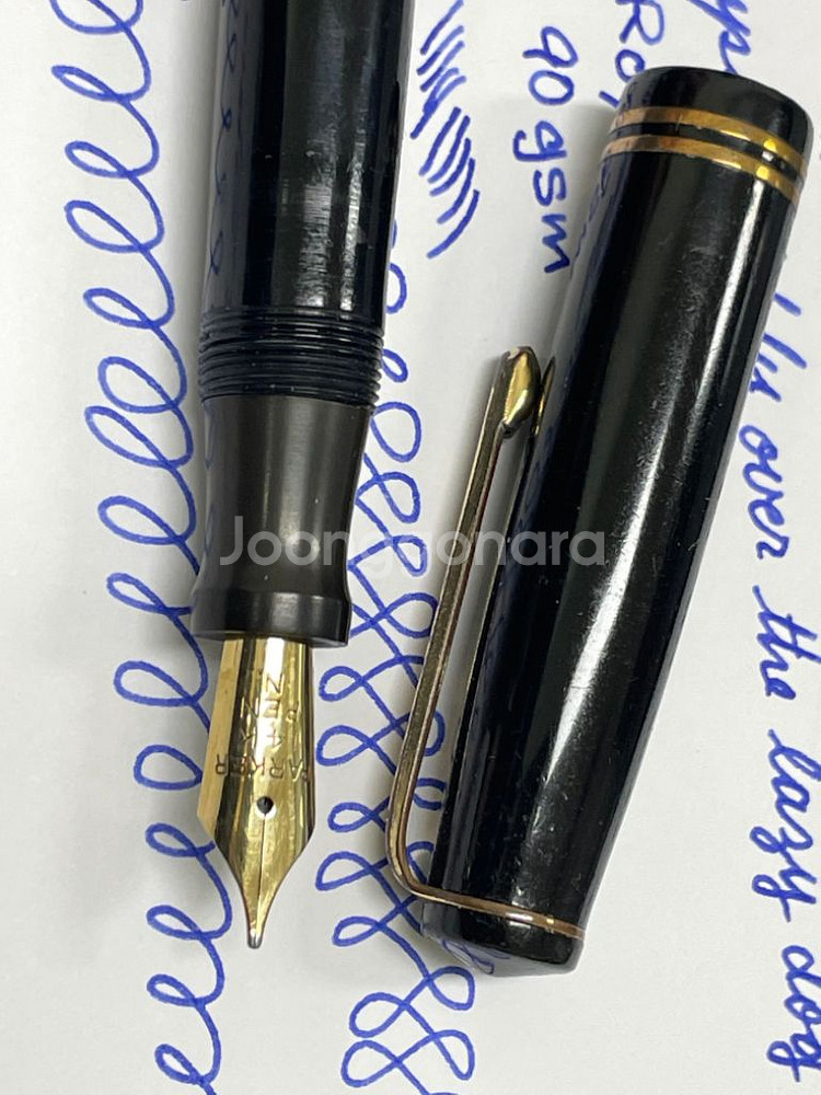 파카 만년필 빅토리 IV 블랙 14K F닙--4