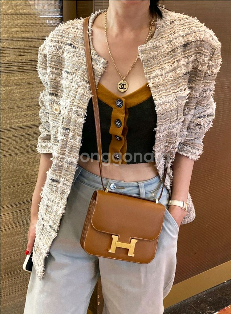 라온 뮤제라 트위드 (샤넬공방) 렌느 자켓 새제품--4