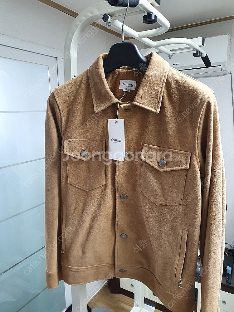 커버낫 스웨이드 소가죽 트러커 자켓--0