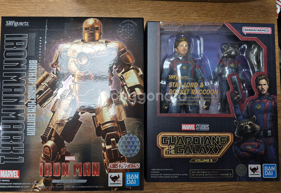 shf 아이언맨mk1, 스타로드, 로켓 팝니다--0