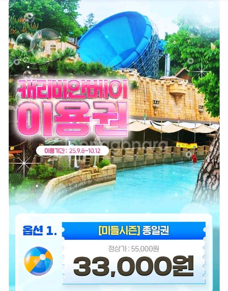캐리비안베이 종일권--0