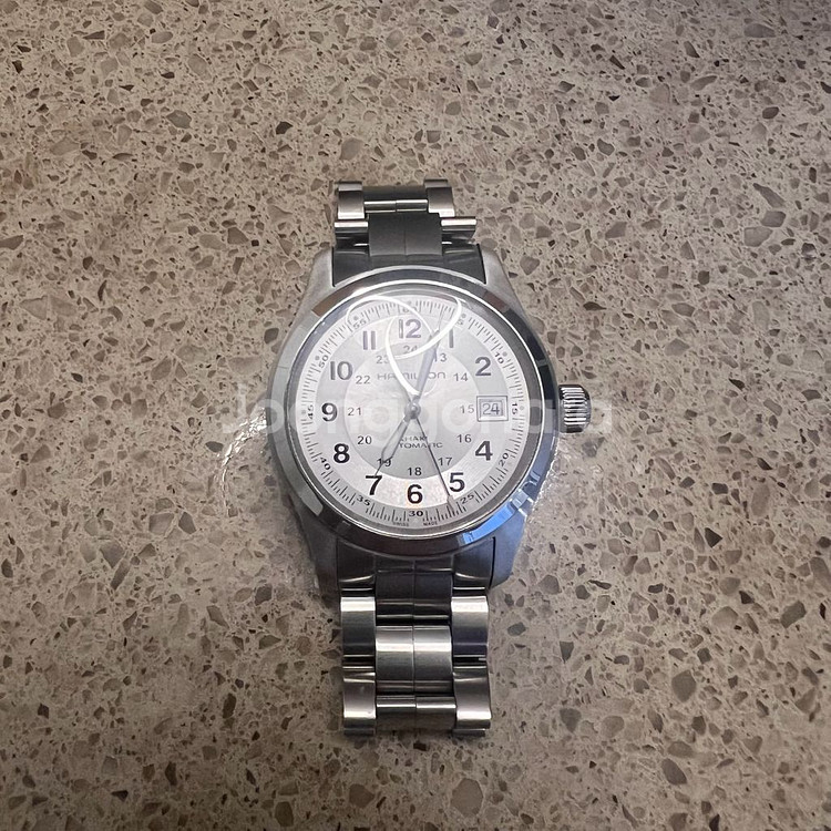 해밀턴 카키필드 오토 실버판--0