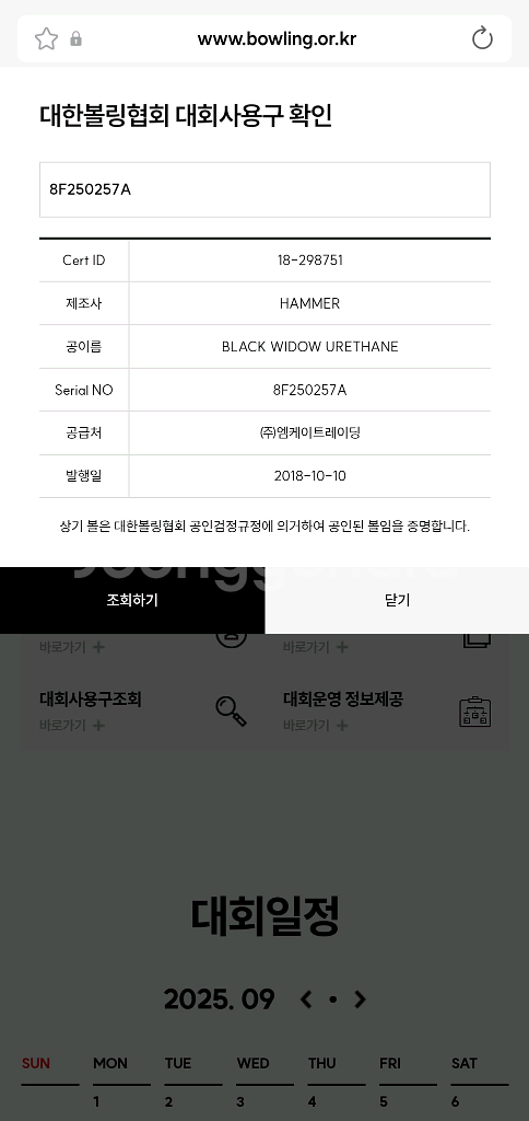 볼링 볼링공 햄머 블랙위도우 블랙 우레탄 오리지널15p--4