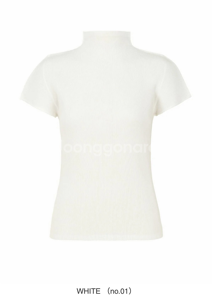 플리츠플리즈 베이직 미스트 화이트 3사이즈 새상품--0