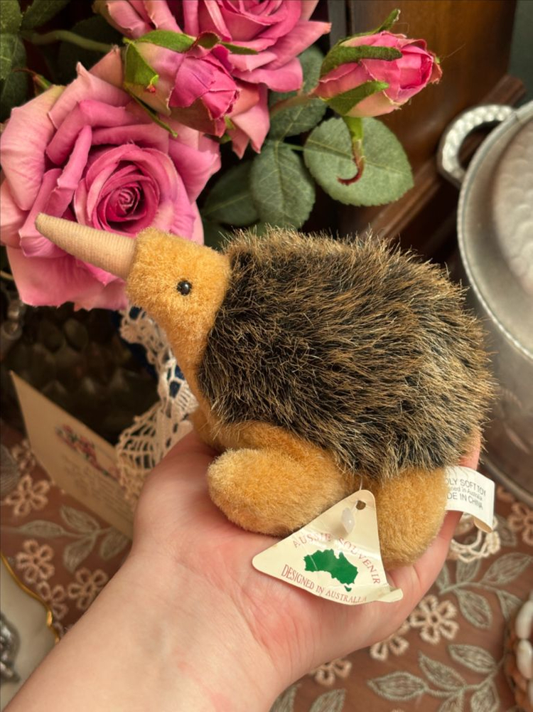 빈티지인형) 호주기념품 에키드나 두더쥐 호주인형소품--2