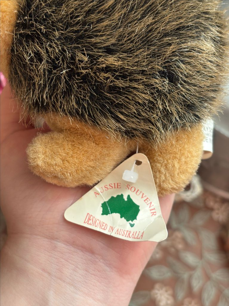 빈티지인형) 호주기념품 에키드나 두더쥐 호주인형소품--7