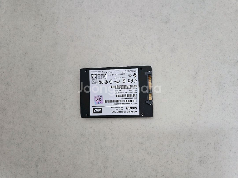 WD Blue 500GB SSD 팝니다.--1