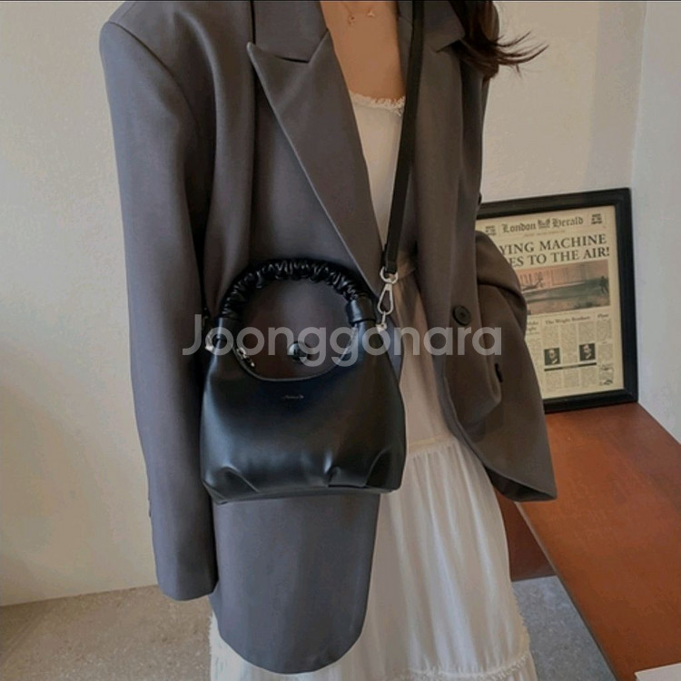 셔링 핸들 미니백--0