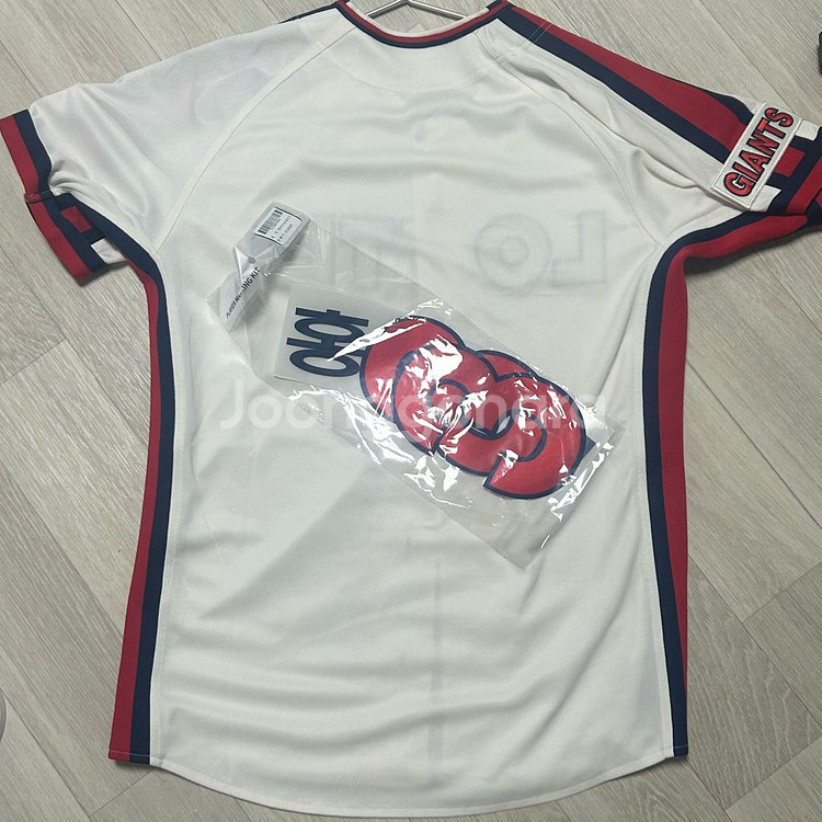 롯데자이언츠 챔피온 유니폼+홍민기 마킹지--2