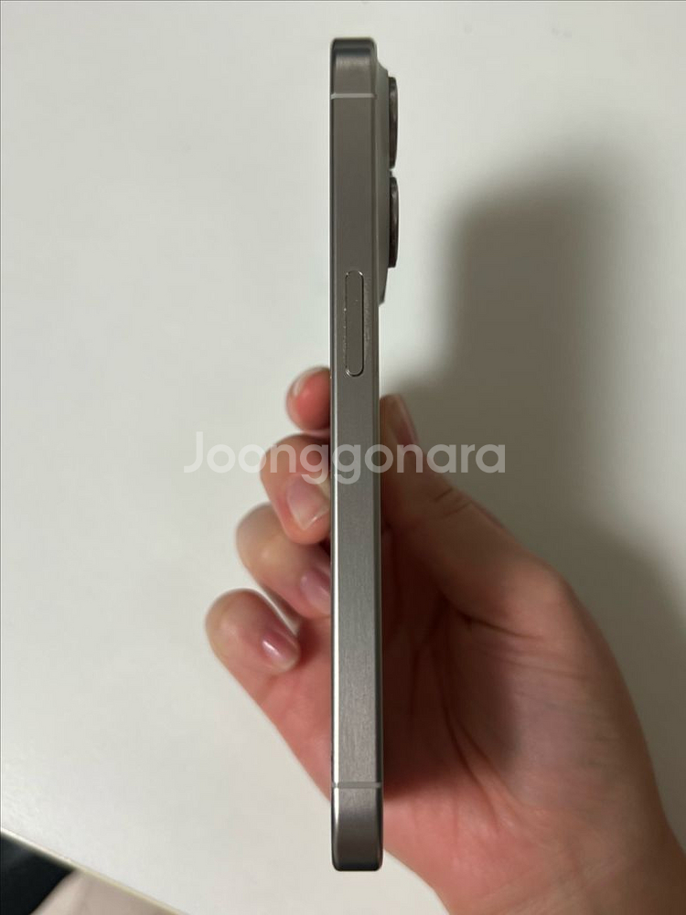 [액정 파손] 아이폰 15 프로 화이트 128GB--4