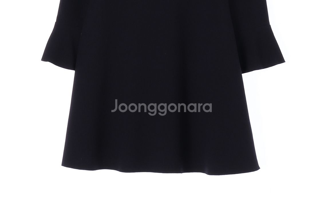 [M]시슬리 네이비 백리본타이 긴팔 정장 원피스 하객룩--2