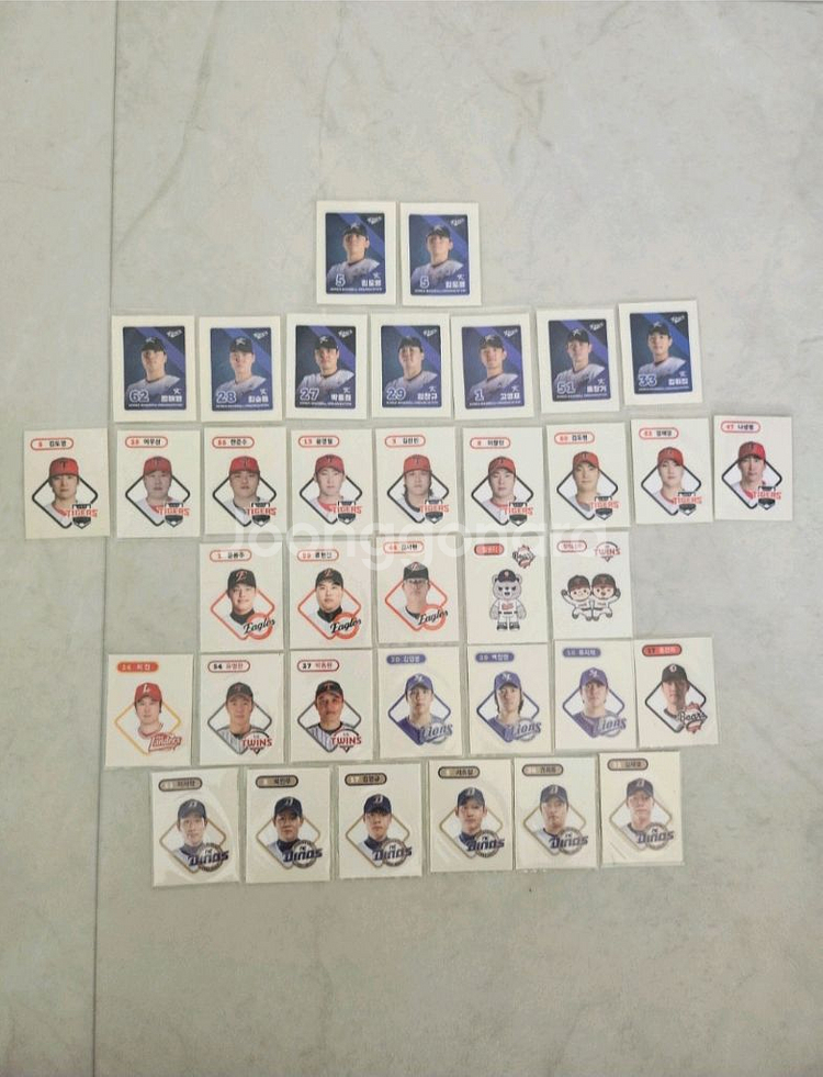 kbo 크보 띠부씰 각 팀 선수들, 각 팀 유니폼 판매--0