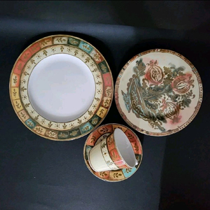 한국도자기 1인 세트/대접시,중접시(장식 접시),커피잔