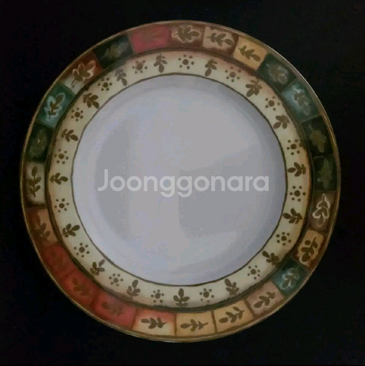 한국도자기 1인 세트/대접시,중접시(장식 접시),커피잔--2