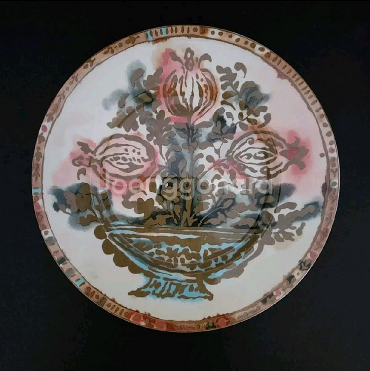한국도자기 1인 세트/대접시,중접시(장식 접시),커피잔--4