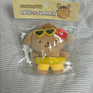 산리오 올리브영 폼폼푸린 인형 키링
