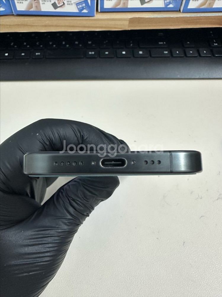 아이폰15프로 256G 블랙티타늄 S급!--3