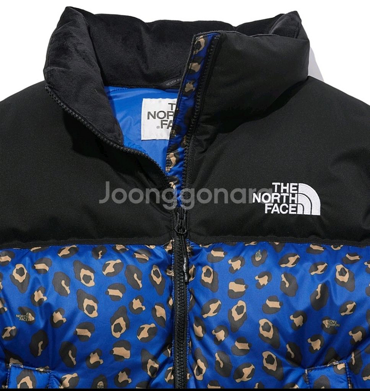 노스페이스 여성 화이트라벨 눕시 크롭 레오파드 호피--2