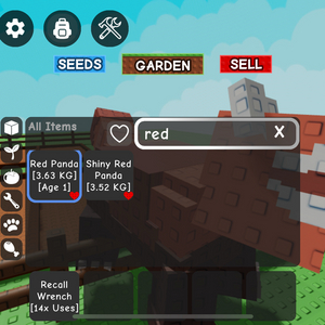 그로우 어 가든 레드판다(3kg이상)