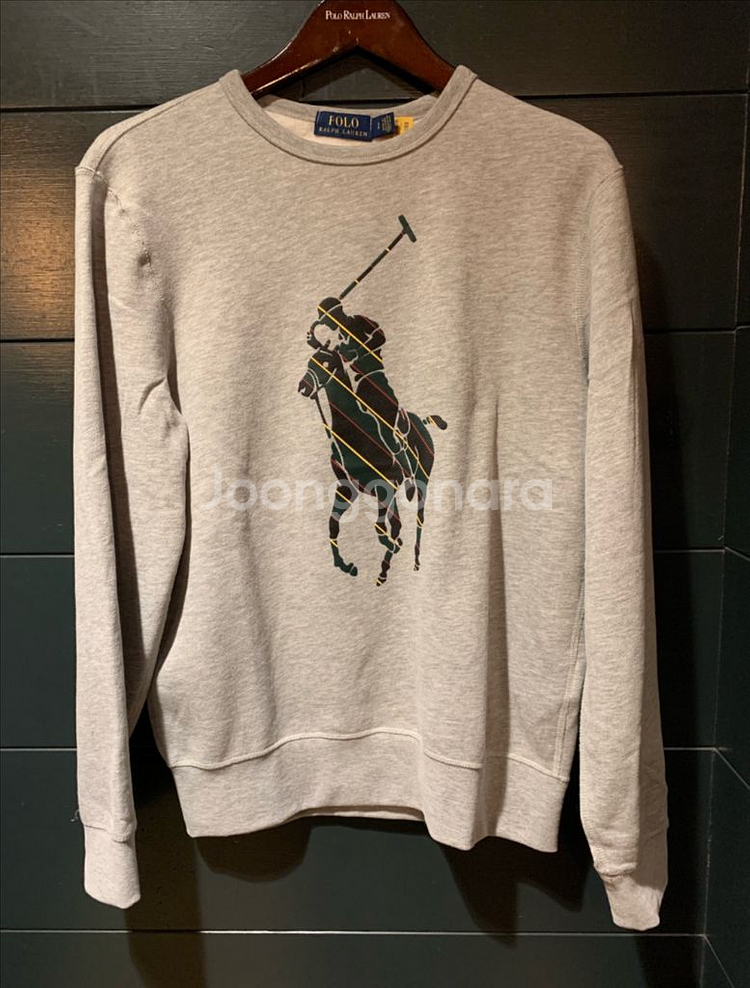 [M] [새상품] 폴로랄프로렌 스트라이프 빅 포니 기모--2