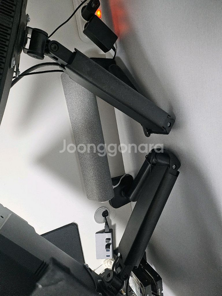 모니터 QHD 27인치 듀얼 + 모니터암 2개 일괄판매--1