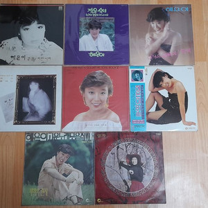LP - 혜은이 희귀 싸인 브로마이드 있는 음반 포함 이미지