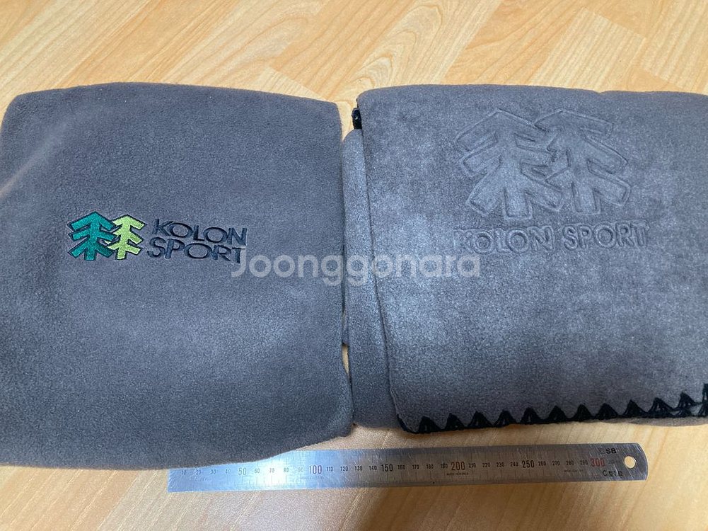 코오롱 레트로 빈티지 쿠션담요--2