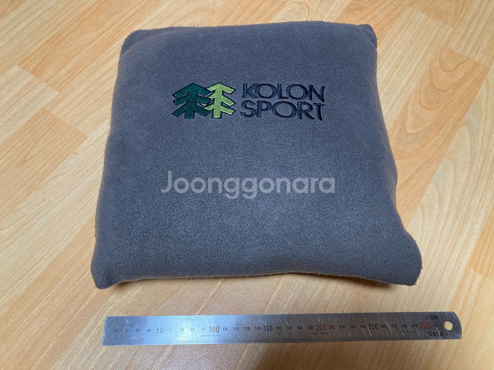 코오롱 레트로 빈티지 쿠션담요--0