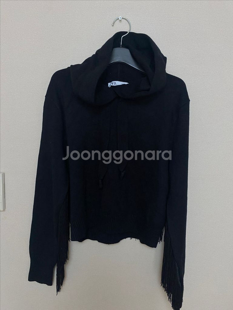 [미사용]ZARA 자라 여성 프린지 수술 니트--0