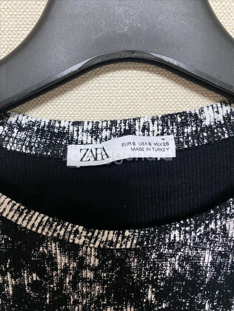 [미사용]ZARA 자라 여성 타이다이 원피스--1
