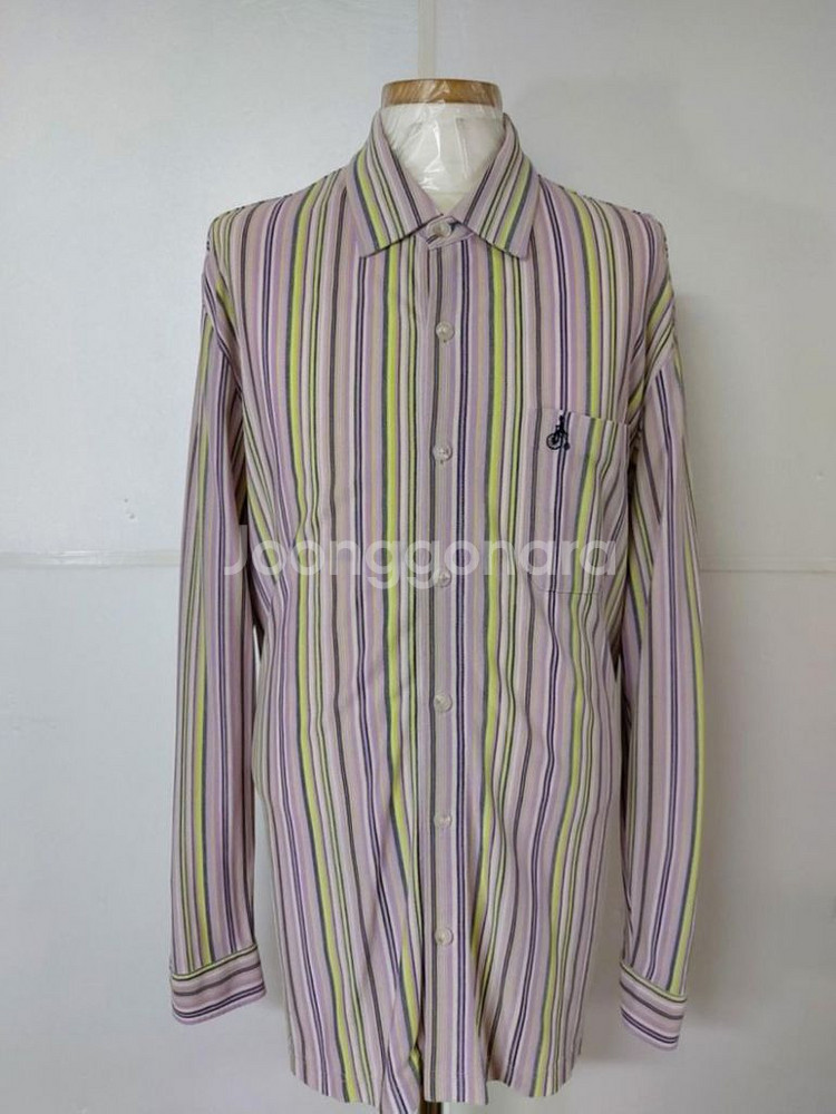 100)빈폴 골프웨어 스트라이프 긴팔 남방셔츠--0