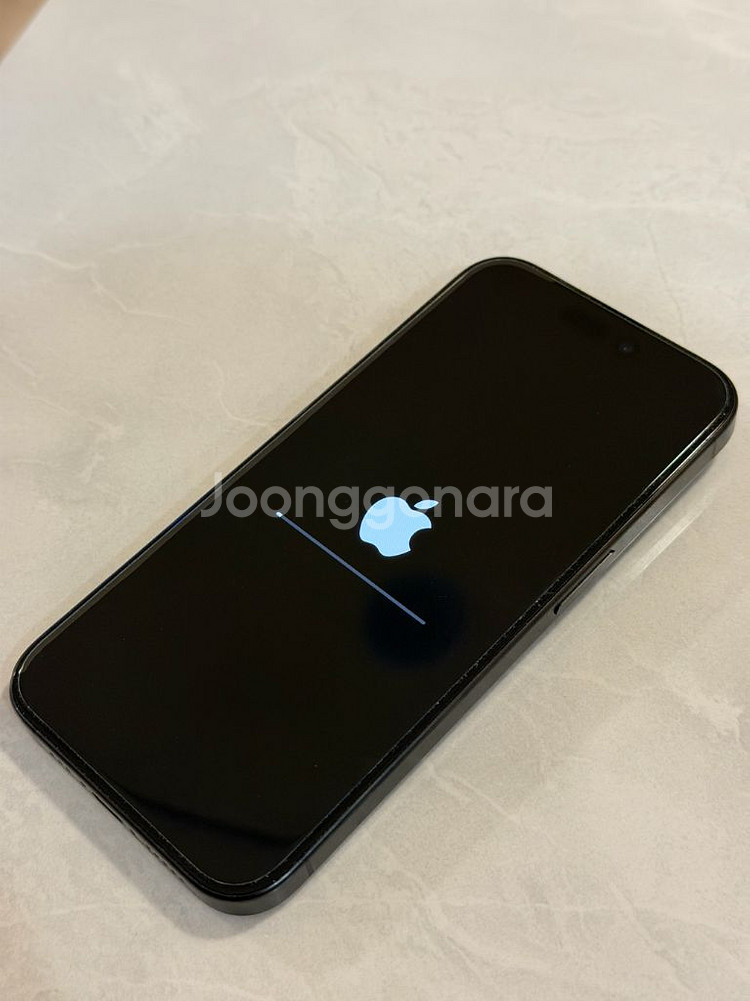 애플 아이폰 15프로 블랙티타늄 128g--1