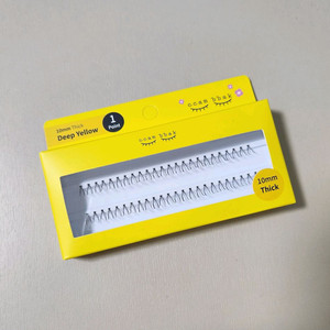 깜빡 속눈썹 10mm 띠크 1기둥