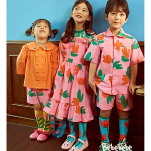 베베베베 튤립멜빵원피스 새상품
