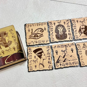 이집트 EGYPT 핸드메이드 우드 코스터