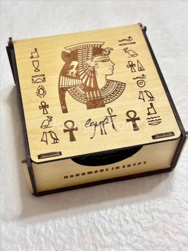 이집트 EGYPT 핸드메이드 우드 코스터--3