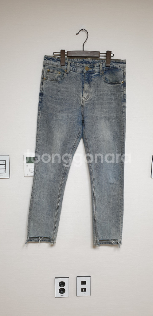 남성 데님 스키니진 청바지 32--0