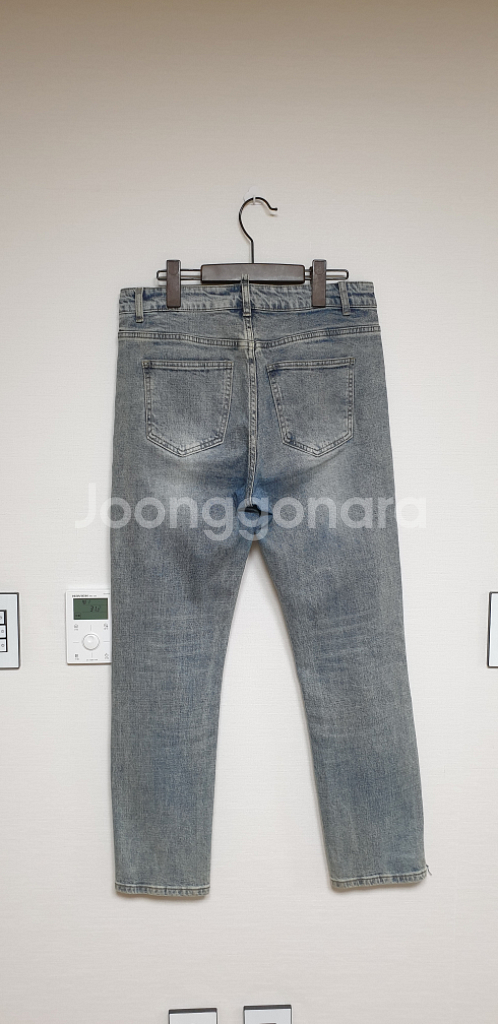 남성 데님 스키니진 청바지 32--3