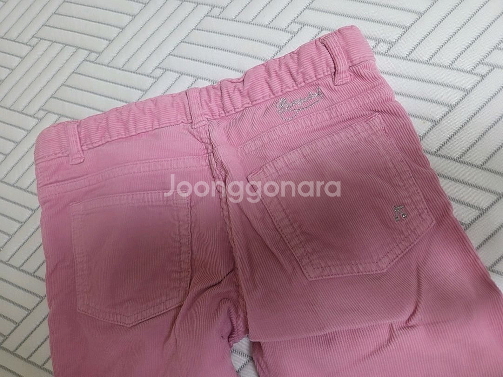 봉쁘앙 정품 여아 핑크 코듀로이 바지 8y--2