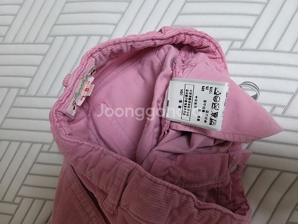 봉쁘앙 정품 여아 핑크 코듀로이 바지 8y--4