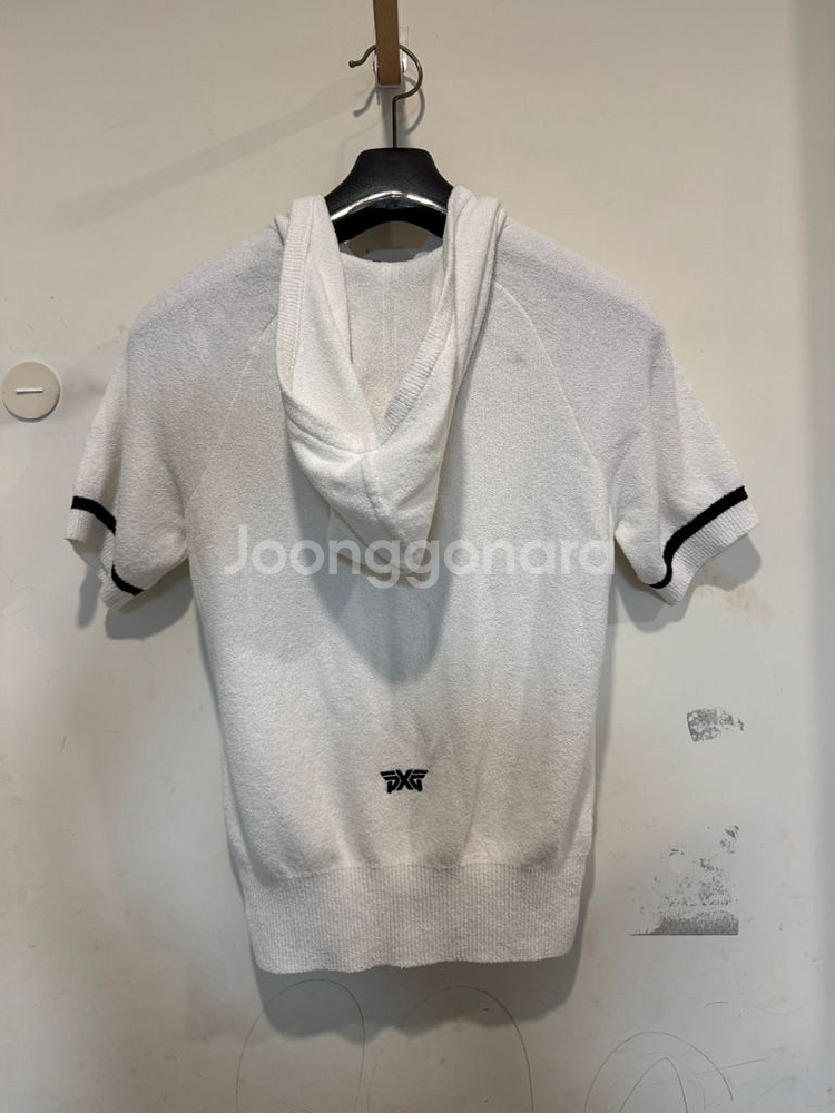 새상품 PXG 여성 후드 숏 슬리브 스웨터 (화이트)--5