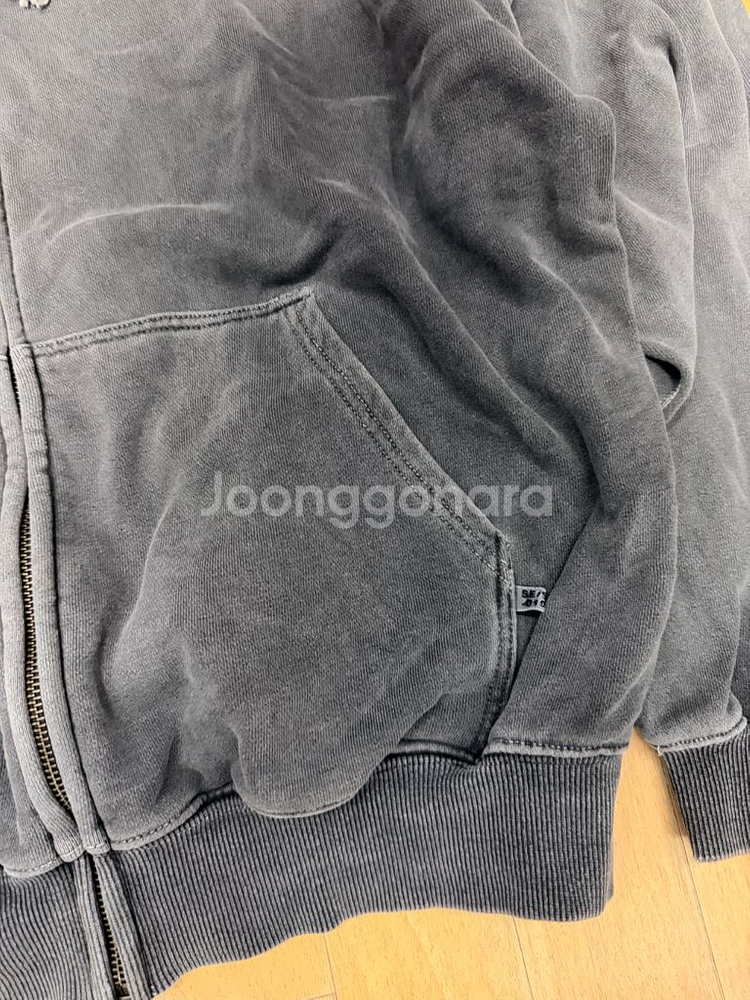 디스이즈네버댓 빈티지 워싱 집업후드 자켓 L--4