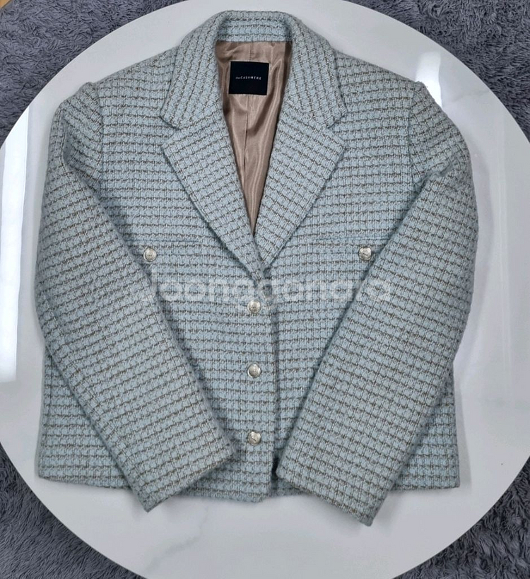 더캐시미어 울 블렌드 믹스드자켓--1