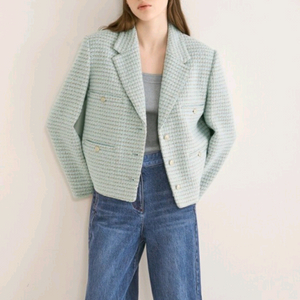 더캐시미어 울 블렌드 믹스드자켓