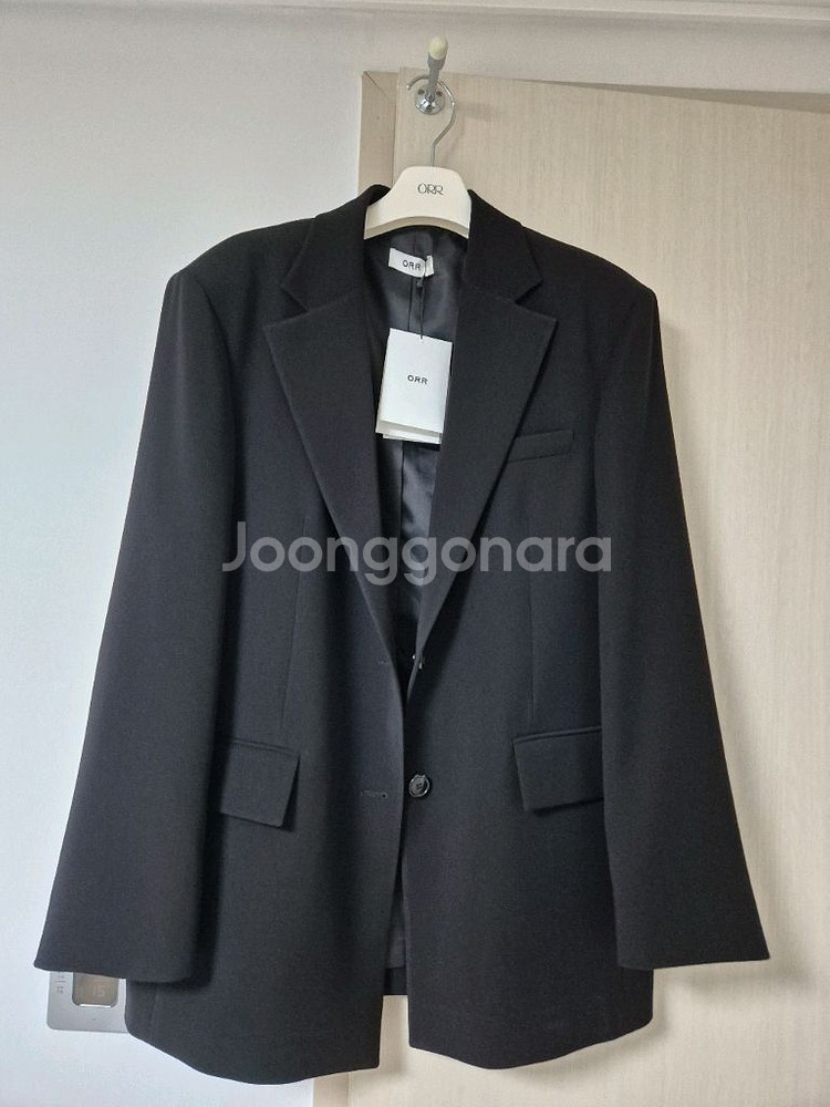 오르 루 자켓 블랙 s 새상품(25년 제품)--3