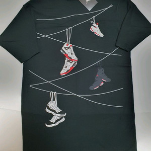 에어조던 4,6,8,11 프린트 티 팝니다사이즈 100