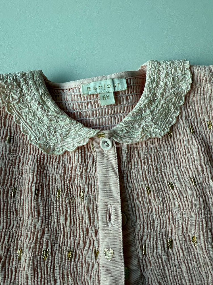 블루벨 3-5 봉주르다이어리 중국한정 핑크하트블라 6y--7