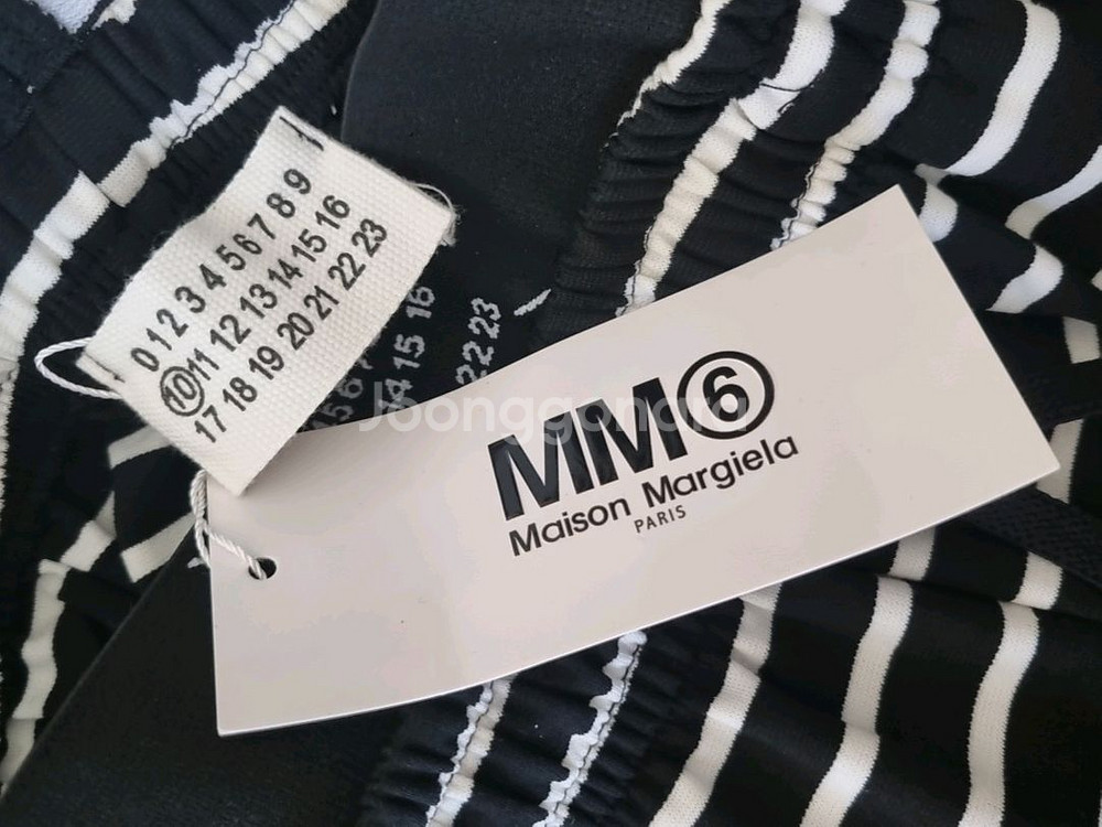 MM6 메종마르지엘라 스트라이프 와이드 팬츠 새상품--5